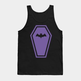 Purple Pastelgoth Vampire Bat Coffin Tank Top